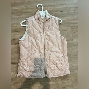 Quilted Pink Vest with Sherpa Lining